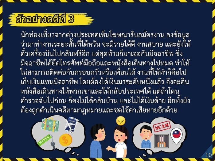 外籍人士反詐騙宣導-泰文thai圖片